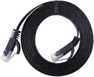 Aomoproing Category 6 Gigabit flat network cable CAT. 6 flat cable Home computer broadband connection router Category 6 flat cable(5M)(RJ45 CABLE 1PCS)