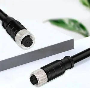 Aomoproing M12 aviation plug 12 core female compatible camera trigger cable sensor connection cable(1M)(M12 12P CABLE 1PCS)