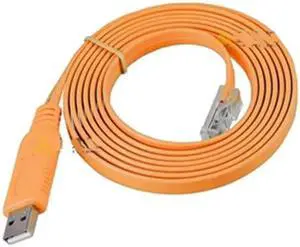 Aomoproing USB to console debugging cable USB to RJ45 suitable for router switch control cable(1.8M)(USB FTDI 1PCS)