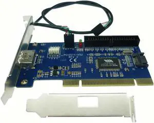 Aomoproing eSATA+USB Combo port PCI card internal SATA+IDE hybrid card RAID 40pin pci to power esata