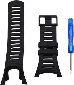 Aomoproing Para SUUNTO T1 T1C T3 T3C T3D T4C T4D correa de goma para reloj negro de la correa de muñeca