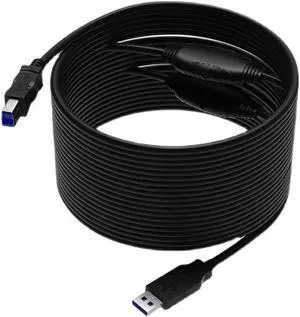 Aomoproing USB 3.0 printing cable, computer connection cable, extended to B square port extension cable, video conference connection cable(5M)(USB printing 1PCS)