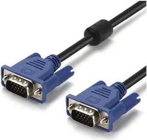 Aomoproing Vga cable desktop computer host connection monitor projector high-definition cable video transmission signal cable(1.5M)(VGA CABLE 10PCS)