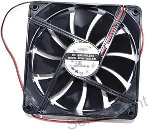 Aomoproing Genuine For ADN512UB-A91 1U DC 12V 0.44A 2500RPM 135*135*25mm 2 Lines Square Server Cooling Fan
