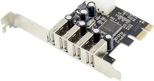 Aomoproing PCI-E to 4 Ports USB 2.0 Converter card PCIE USB2.0 Adapter Card MCS9990 Chipset