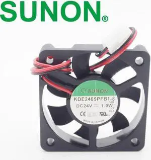 Aomoproing 1pcs 50mm 5010 24 v 1.0 W KDE2405PFB1-8 2 line cooling fan for SUNON