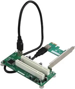 Aomoproing Desktop PCI-Express PCI-E to PCI Adapter Card PCIe to Dual Pci Slot Expansion Card USB 3.0 Add on Card Convertor