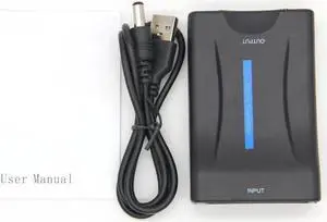 Aomoproing 1080P SCART To HDMI-compatible Video Audio Upscale Converter Adapter for HD TV DVD for Sky Box STB Plug and Play DC Cable