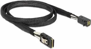 Aomoproing 50cm Internal Mini SAS SFF-8087 to Mini SAS High Density HD SFF-8643 Data Server Hard Disk Raid Cable