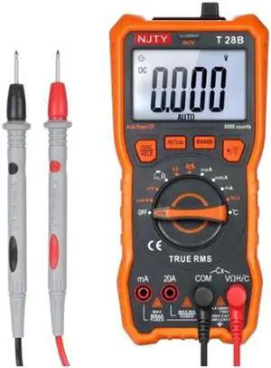 NJTY T28B Digital Multimeter 6000 Counts Auto Range Non Contact Multi Meter