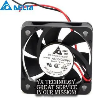 Aomoproing and ASB0405HHA 4010 4CM 40mm 5V 0.20A two wire cooling fan for Delta 40*40*10mm