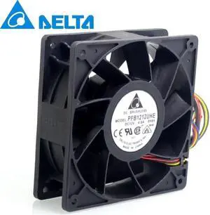 Aomoproing 1pcs 120*120*38mm PFB1212UHE 120mm 12V 4.8A 12038 4 wire double ball cooling fan for delta violence