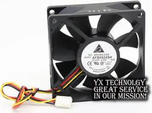 Aomoproing AFB0824SH 8025 8cm 80mm 24V 0.33A dual ball bearing drive cooling fan for Delta 80*80*25mm Aomoproing AFB0824SH 8025 8cm 80mm 24V 0.33A dual ball bearing drive cooling fan for Delta 80*80*25mm