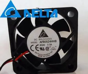 Aomoproing 1pcs AFB0524HHB 5cm 50mm 24V 0.12A dual ball bearing cooling fan server 5015 50x50x15mm for delta
