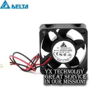 Aomoproing and AFB0512MD 5020 50*50*20mm 50mm 12V 0.11A dual ball bearing cooling fan for Delta