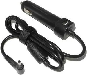 Aomoproing 19V 3.0*1.1mm Universal Laptop Dc Car Charger Power Supply Adapter for Noteboooks 5.1V 2.1A USB Phone Charger