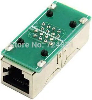 Aomoproing CAT6 RJ45 Female to Female Lan Connector Ethernet Network Cable Extension Adapter With Shield