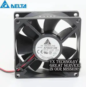 Aomoproing AFB0812M 12v 8cm 8025 double ball bearing cooling fan 0.18A for DELTA 80*80*25mm
