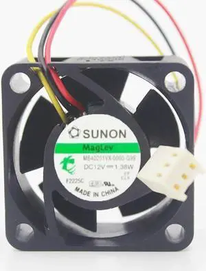 Aomoproing 1pcs DC12V 1.38W MB40201VX-0000-G99 40*40*20MM 40mm Speed Signal case axial cooling fan for SUNON