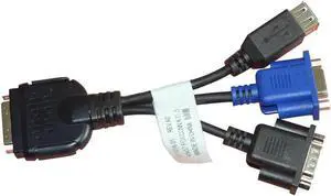 Aomoproing VGA+USB+DB9 for UCS KVM Server Adapter Blade Dongle Cable Adapter 37-1016-01 VGA USB DB9 Seria Server Cable