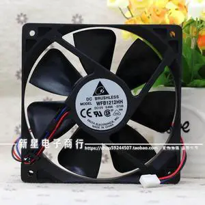 Aomoproing For Delta WFB1212HH 12025 12cm 120mm 12V 0.68A Max Airflow Rate Double Ball Cooling Fan