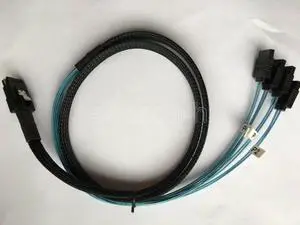 Aomoproing standard SATA 36-7 cable SFF-8087 to (4) 7-Pin SATA connect 8087 to sata LSI controller raid to drives