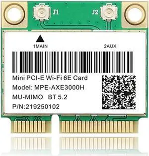 Aomoproing 6E 2400Mbps AX210 MPE-AXE3000H Wireless Mini PCI-E Card For BT 5.2 802.11AX 2.4G/5G/6Ghz Wlan Network Card Adapter