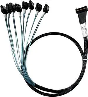 Aomoproing SlimSAS LP X8 to 8*SATA,SFF-8654 LP 74pin to 8*SATA 7pin, SlimSAS Host/RAID to SATA Target HD, 85CM Cable(for Del Server H750/755) Aomoproing SlimSAS LP X8 to 8*SATA,SFF-8654 LP 74pin to 8*SATA 7pin, SlimSAS Host/RAID to SATA Target HD, 85CM Cable(for Del Server H750/755)