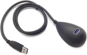 Aomoproing 31.5" High Speed USB 3.0 Type Male to Female USB Wireless WIFI Adapter Extension Stand Base Docking Cable About 80cm