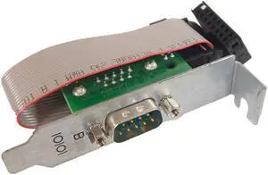 Aomoproing 2Pcs Serial Card for Serial Port Low Profile Bkt 389023-003 385985-002 383033-001 9Pin To 15Pin COM Serial Port Cable 611901-001