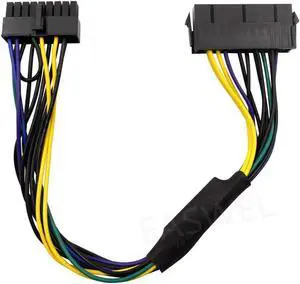 Aomoproing ATX PSU 24Pin a la placa base de 18Pin Cable de alimentación 30cm 18AWG para HP z210