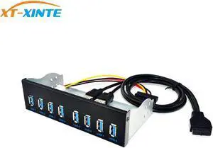 Aomoproing XT-XINTE 8 Port USB Hub USB3 5.25 USB 3.0 Front Panel Splitters USB 3.0 Hub for USB3.0 HUB Splitter Hubs for Computer