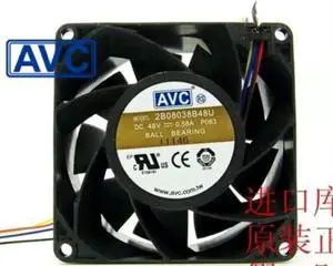 Aomoproing and 2B08038B48U 8038 8cm 80mm 48V 0.58A PWM double ball bearing cooling fan 80*80*38mm for AVC Aomoproing and 2B08038B48U 8038 8cm 80mm 48V 0.58A PWM double ball bearing cooling fan 80*80*38mm for AVC