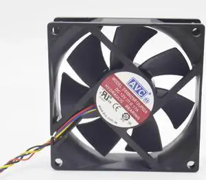 Aomoproing 1pcs DS08025R12UP024 8025 80mm 12V 0.17A PWM speed control 4 line CPU silent cooling fan for AVC