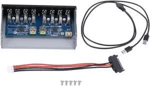 Aomoproing 19 Pin To 8 Port USB 3.0 Hub 5.25 Inch CD-Rom Drive Bay CD Rom Front Panel for Computer Case