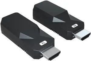Aomoproing HDMI Extender 165ft Audio Video 1080P Over Cat5 Cat6 Ethernet Cable Transmit Lossless Signal HDMI Long Distance Extension Adapter