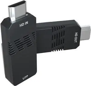 Aomoproing HDMI Extender 165ft Audio Video 1080P Over Cat5 Cat6,Ethernet Cable Transmit Lossless Signal HDMI Long Distance Extension Adapter
