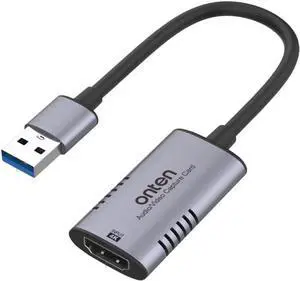 Aomoproing Video Capture Card, 4K HDMI Video Capture Device, 1080P HD 30fps Live and Record Video Audio Grabber for Gaming, Streaming, Teaching, Video Conference