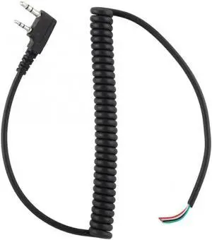 Aomoproing Speaker Mic Walkie Talkie Speaker Cable For Baofeng UV5R For Kenwood TK-240 For Linton Hand Mic 2 pin 4 Wire Speaker Mic Line