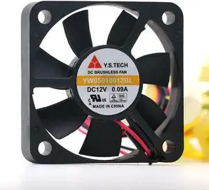 Aomoproing Ultra Quiet For Y.S Tech Yw05010012bl 5010 50mm 12V 0.09A Storage Charger cooling Fan