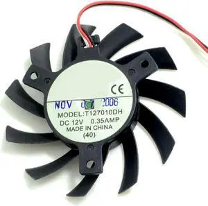 Aomoproing video card fanT127010DH Graphics card fan 65mm diameter 40mm pitch 12V 0.35A