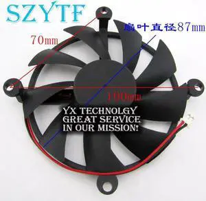 Aomoproing SZYTF video card fanHD6790 HD6790 HD6850 12V Graphics card fan Diameter 87mm