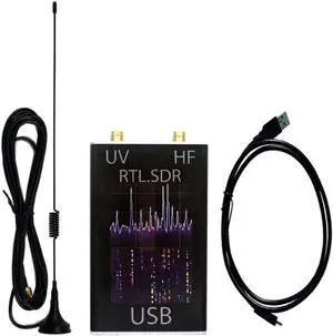 Aomoproing Ham Radio Receiver 100KHz-1.7GHz Full Band UV RTL-SDR USB Tuner Receiver