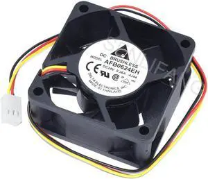 Aomoproing For Delta AFB0624EH DC24V 0.36A 60x60x25mm Three Wires Server Square Cooling Fan