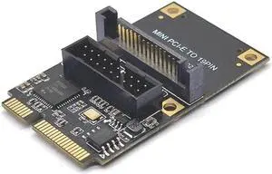Aomoproing MINI PCI-Express to 19pin USB3.0 Expansion Card Mini PCI-E to USB3.0 Adapter Riser Card 15pin Sata/4Pin Power(SATA)