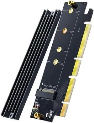 Aomoproing PCIE 4.0 x16 to for M.2 NVME SSD Adapter Card for M.2 NVME to PCIE X16 Expansion Card 64Gbps Support 2230 2242 2260 228