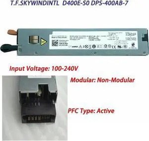 Aomoproing D400E-S0 DPS-400AB-7 for R310 Server Power Supply PN:0T130K T130K 0T130K DPS-400AB-7 A D400E-S0 400W Server Power Supply