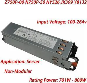 Aomoproing Hot Swap 750W PSU For Server PE2950 Redundant Server Power Supply Z750P-00 N750P-S0 NY526 JX399 Y8132 750 Watt Power Supply