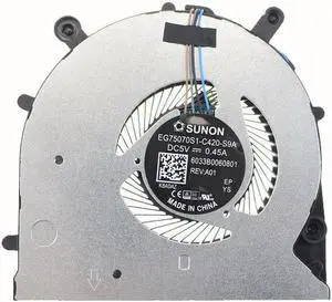 Aomoproing New Laptop CPU Cooling Fan Replacement for HP ProBook 650 G4 P/N:EG75070S1-C420-S9A 6033B0060801