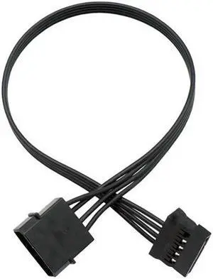 Aomoproing 4Pin To SATA Serial Port Cable 15pin Hard Disk Cable Ide To SATA Optical Drive Adapter Cable(22cm)